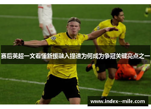 赛后英超一文看懂新援融入提速为何成为争冠关键亮点之一